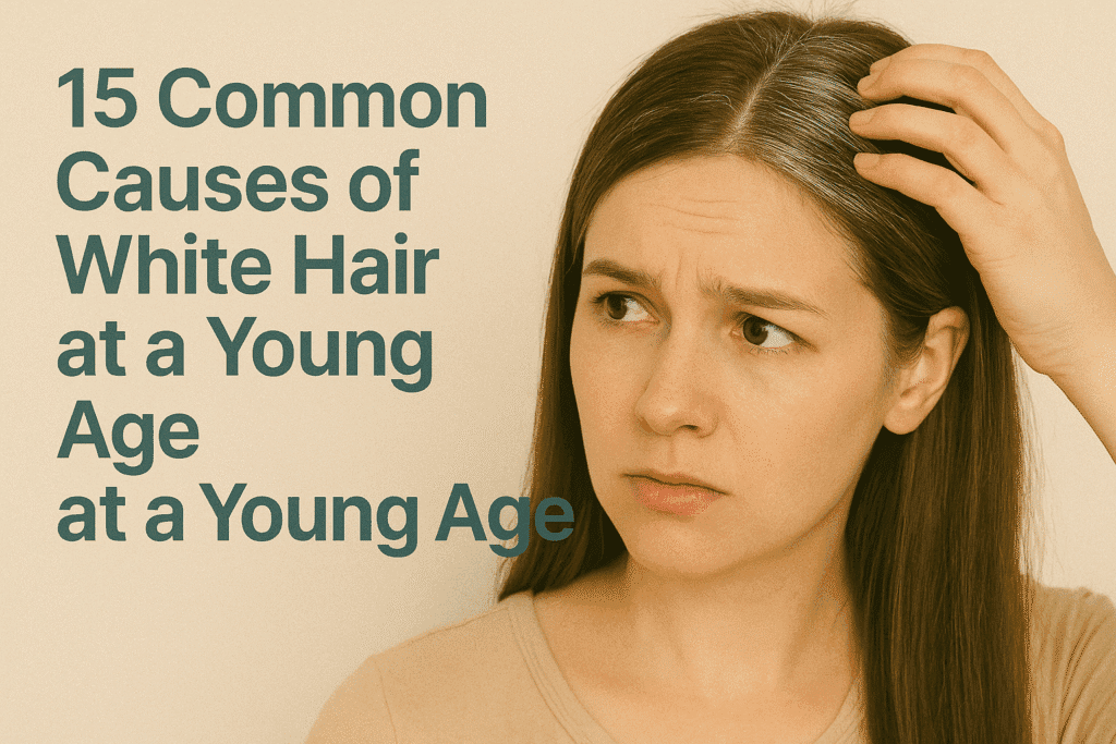 15 Common Causes of White Hair at a Young Age