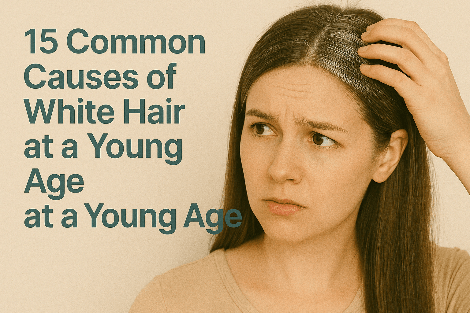 15 Common Causes of White Hair at a Young Age