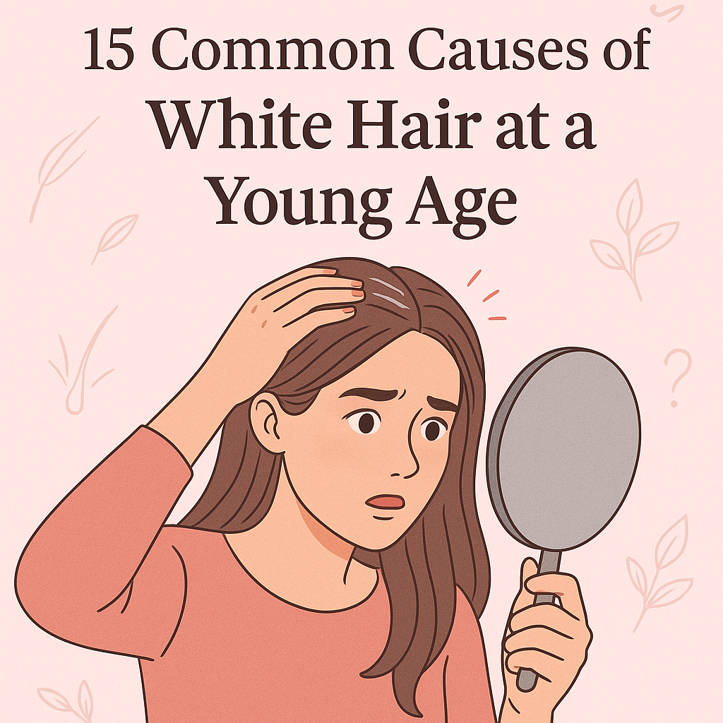 Common Causes Of White Hair At A Young Age