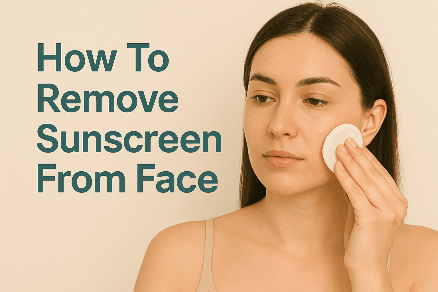 How To Remove Sunscreen From Face