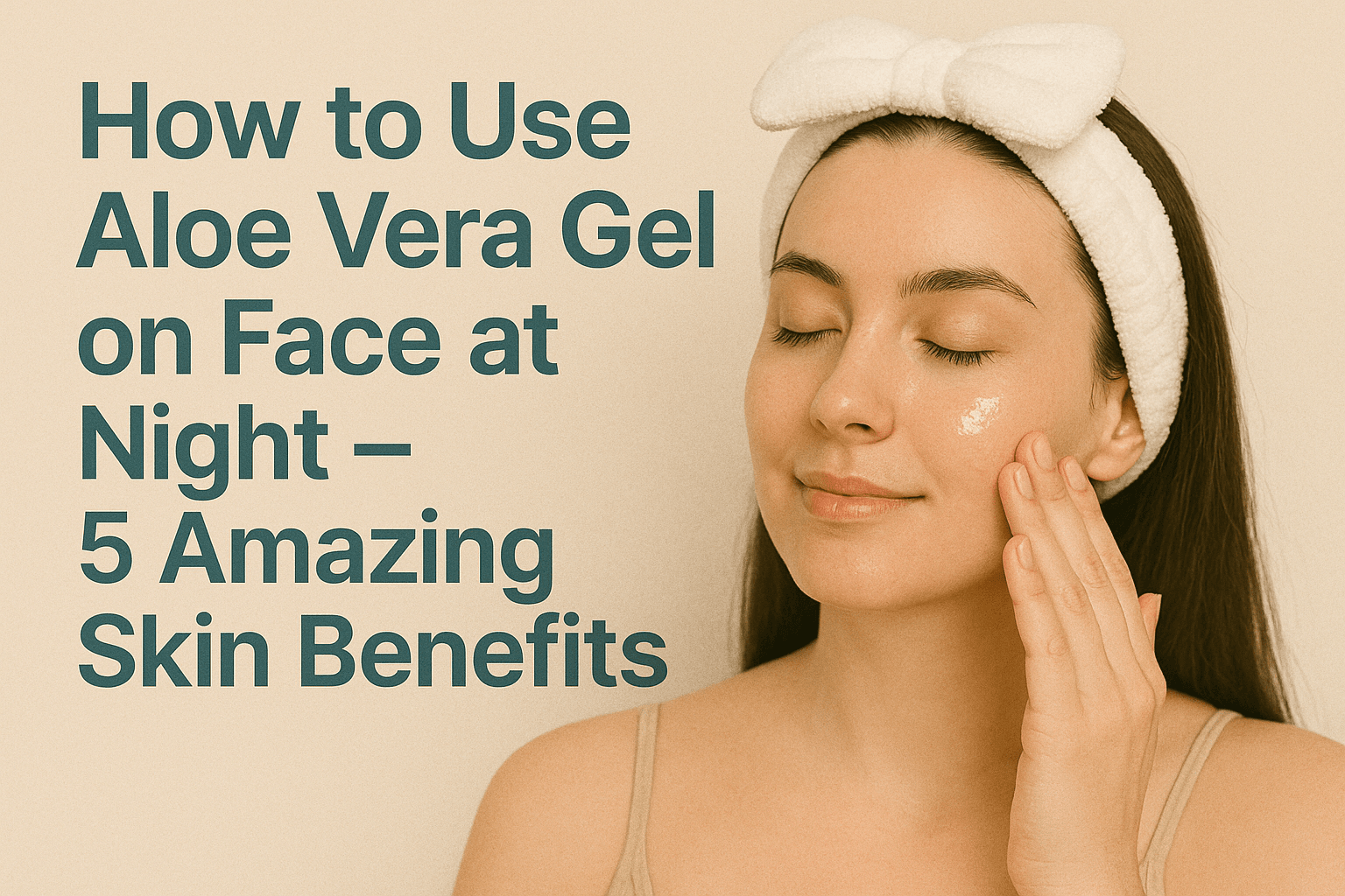 How to Use Aloe Vera Gel on Face at Night